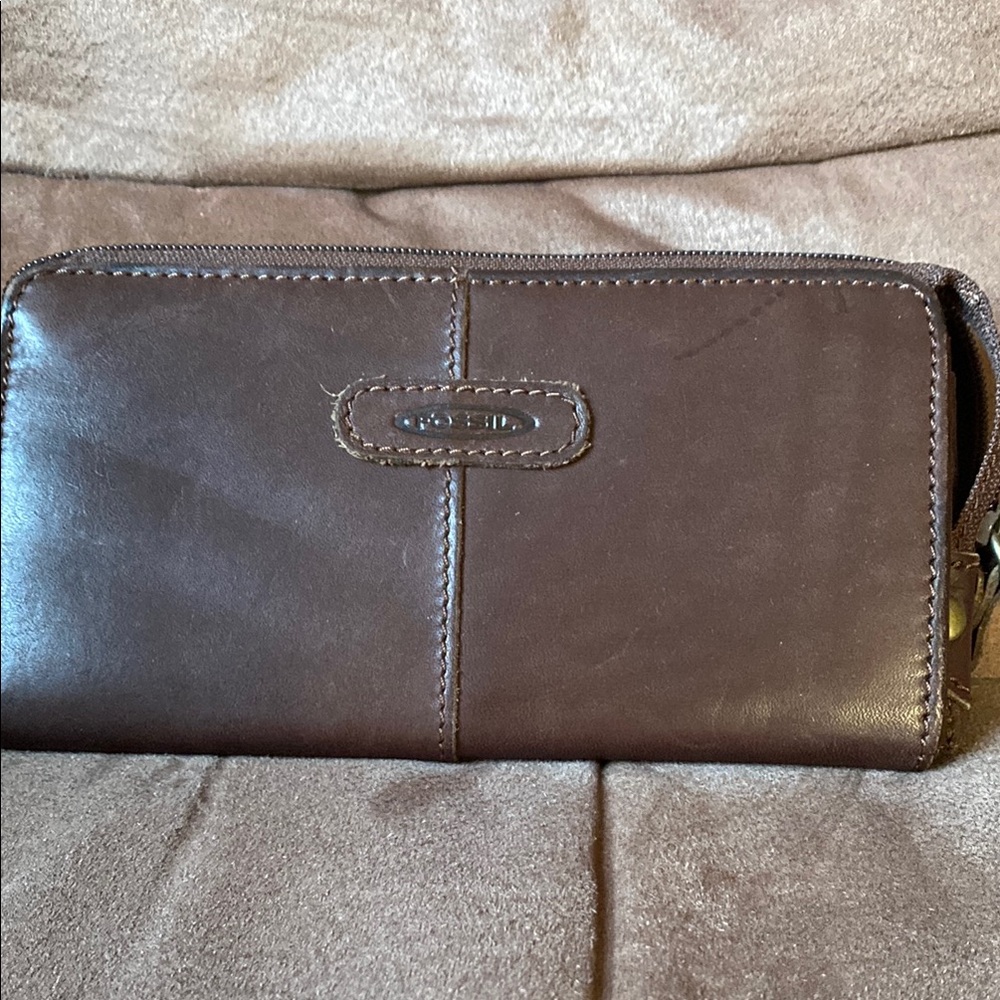 Brown Leather Wallet fossil